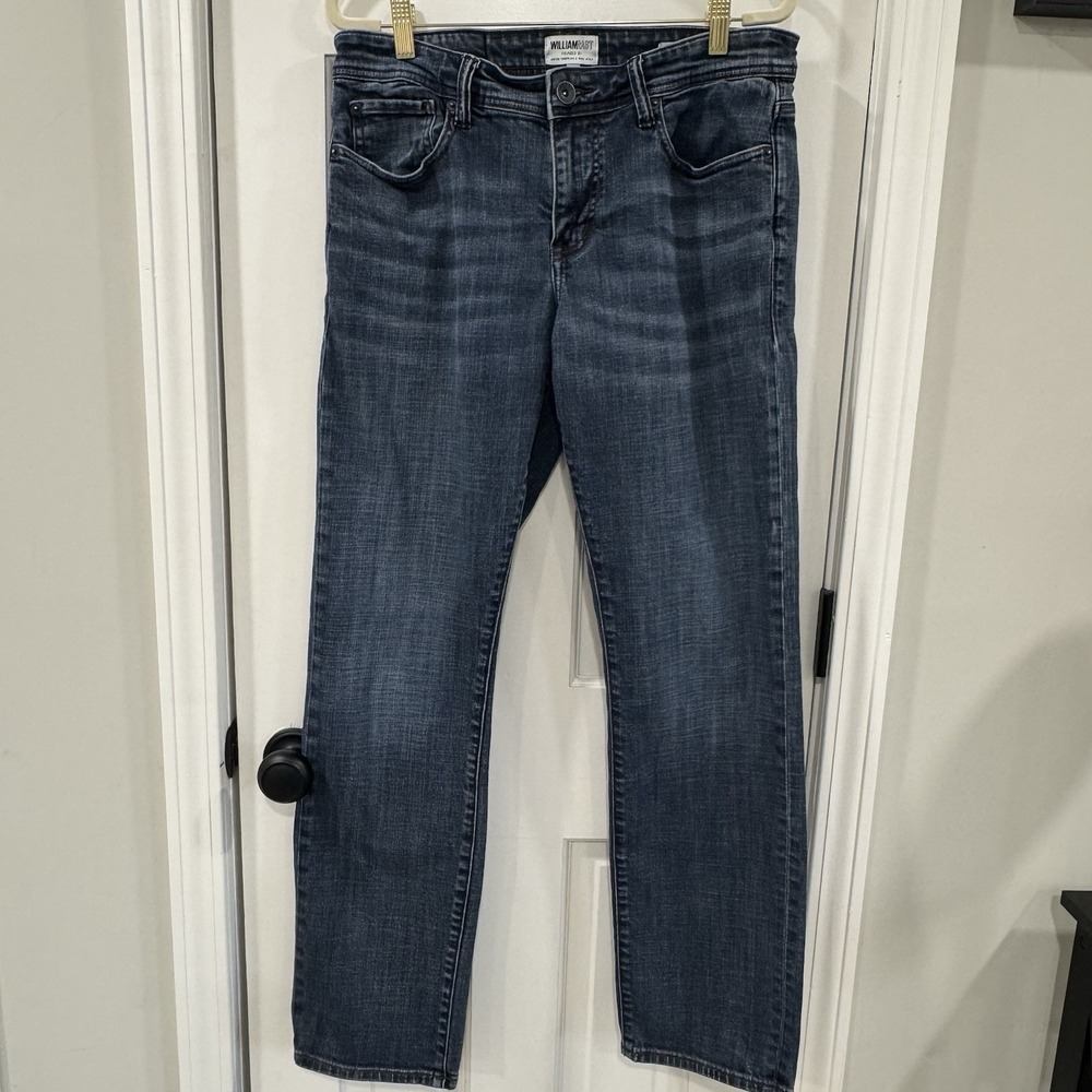 William Rast Dean Jeans Men 30x32 Slim Straight Stretch Medium Wash Denim